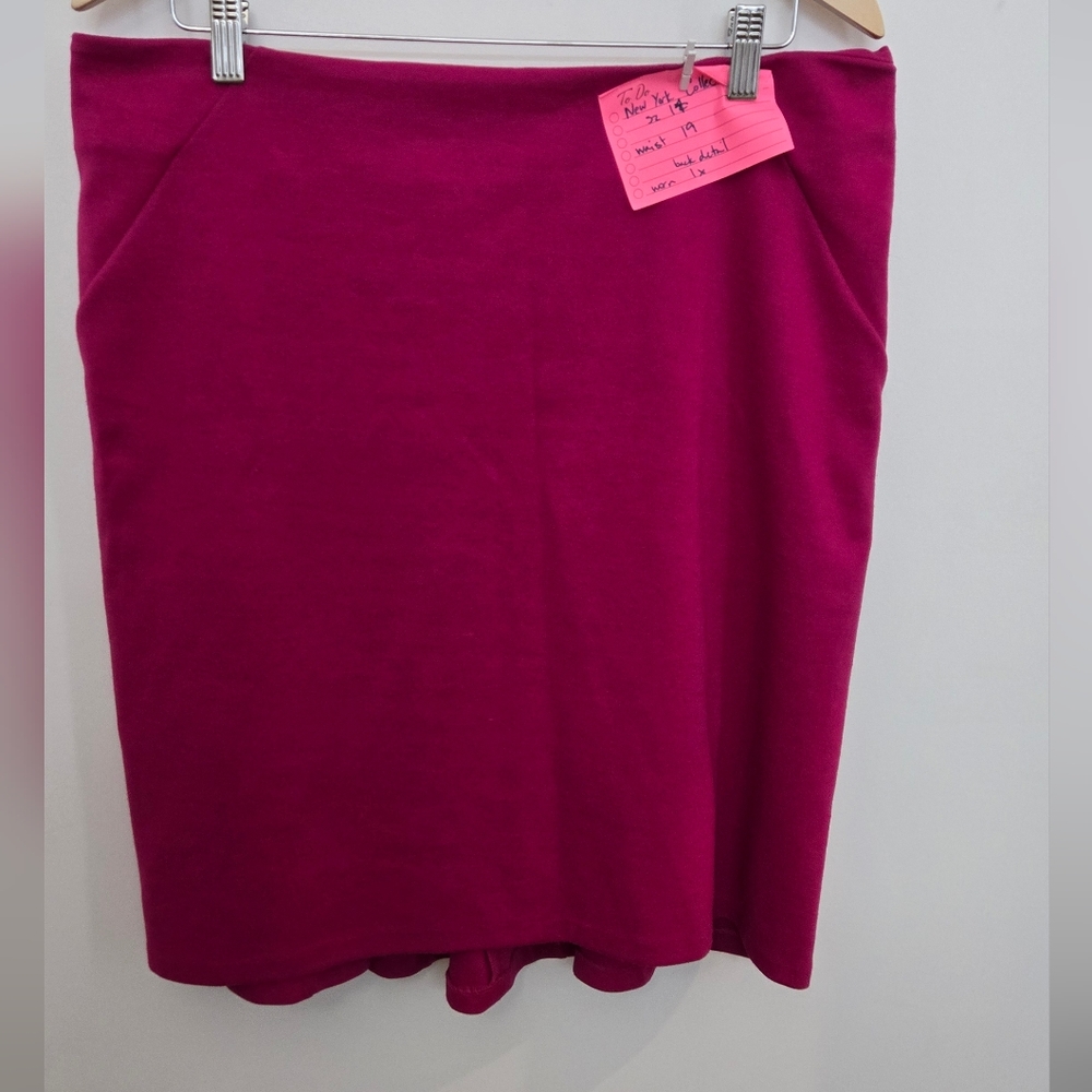 🫣NY Collection Fuchsia Pencil Skirt